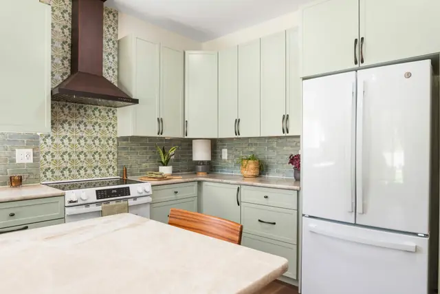 Calming Earthy Sage Green Kitchen — photo 5 of 12