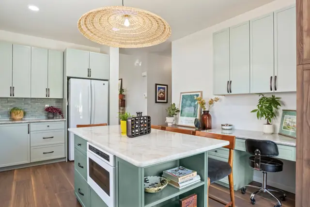 Calming Earthy Sage Green Kitchen — photo 7 of 12
