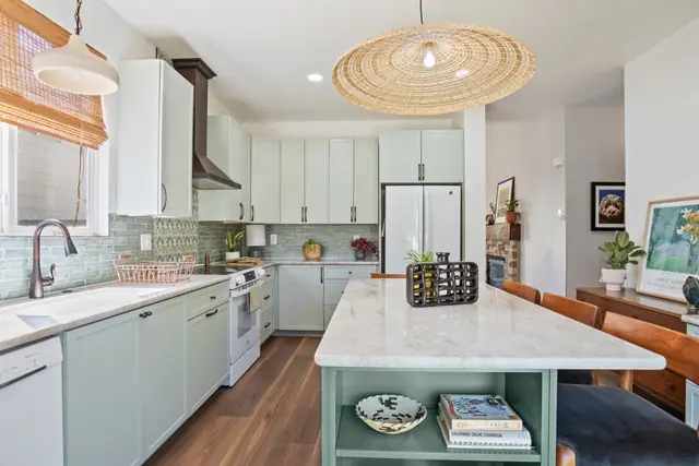 Calming Earthy Sage Green Kitchen — photo 11 of 12