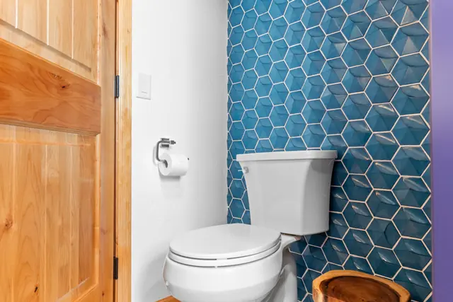 Colorful Laundry Bathroom Combo — photo 3 of 8