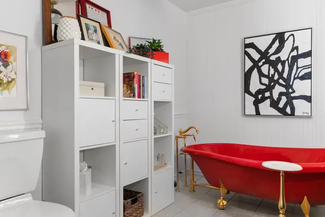 Eclectic Master Bath Suite — interior design by Interiors by JanLee, Colorado Springs