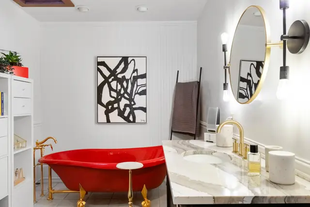 Eclectic Master Bath Suite — photo 10 of 11