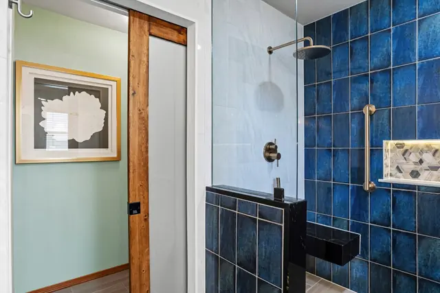 Emerald and Indigo Mosaic Bath — photo 5 of 13