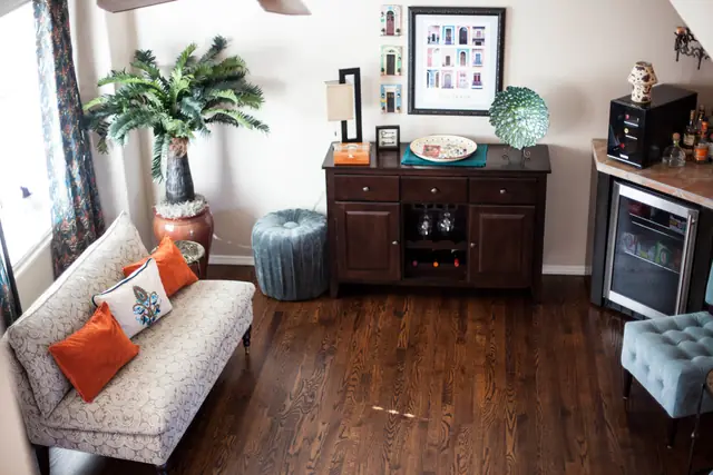 Modern Havana Living — interior design by Interiors by JanLee, Colorado Springs